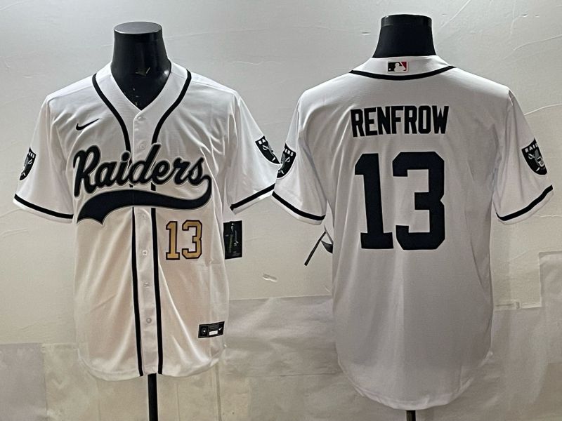 Men 2025 Oakland Raiders #13 Renfrow white 3th generation Joint Name Nike Limited NFL Jersey style 03->oakland raiders->NFL Jersey